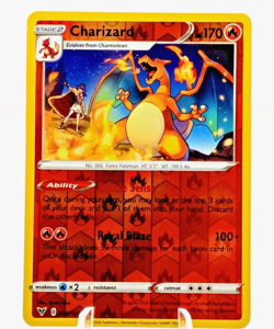 Charizard 025/185-Vivid Voltage Reverse Holo Rare 2020 TCG Pokemon NM - Image 5