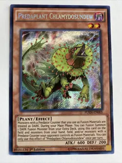 Yugioh Predaplant Chlamydosundew FUEN-EN005 Secret Rare 1st Edition - Image 1