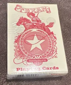50 Packs VINTAGE Texan Playing Cards Deck 1889 Limited Playing Cards SEALED - Image 2