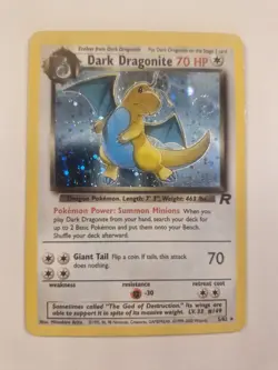 Pokemon TCG Dark Dragonite Holo Rare Card 5/82 Team Rocket Series - Image 1