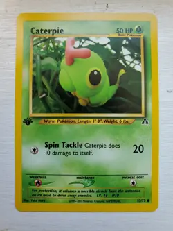 Caterpie - Neo Discovery 1st Edition 53/75 - Pokemon Card - Image 1