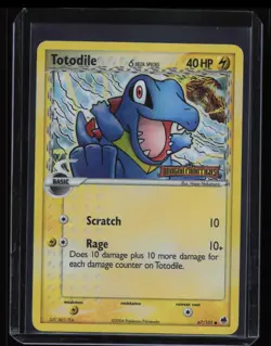 Totodile 67/101 - Reverse Holo Common Dragon Frontiers Pokemon Card - MP - Image 1
