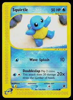 Pokemon Card - Squirtle Expedition Base Set 131/165 Common - Image 1