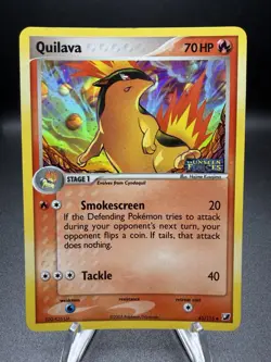 Pokemon TCG Quilava Card 45/115 Unseen Forces 2005 Vintage Holo LP - Image 1