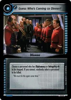 Star Trek 2E: Guess Who's Coming to DinnerU [Promo] [Lightly Played] Promo Cards - Image 1