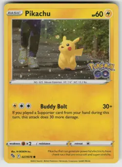 Pikachu (Cosmos Holo) 027/078 Promo Miscellaneous Cards & Products Pokemon NM - Image 1