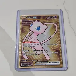 🏆 Mew ex - 151 Metal Card 205/165 SV Scarlet & Violet 151 Pokemon Promo Gold - Image 4