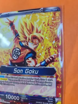 1x Dragon Ball Super Card Game | Full Power Son Goku P-044 PR | Leader Foil NM - Image 3