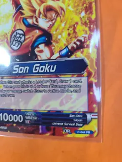 1x Dragon Ball Super Card Game | Full Power Son Goku P-044 PR | Leader Foil NM - Image 4