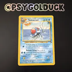 1995 Tentacruel W/ Dragonite Pokemon Card 10/18 Southern Islands Promo B13 - Image 1