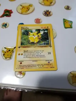 Ultra Rare 1st Edition Red Cheeks Jungle Set Pikachu Pokemon Card ! - Image 1