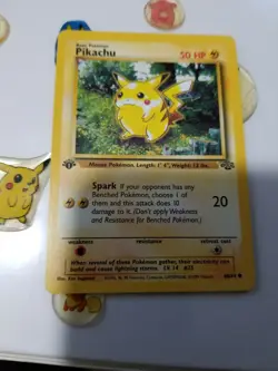 Ultra Rare 1st Edition Red Cheeks Jungle Set Pikachu Pokemon Card ! - Image 2