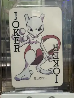 1998 Pokemon Televi-kun Mewtwo Joker Playing Card JP CGC 6.5 Low POP U.S. Seller - Image 2