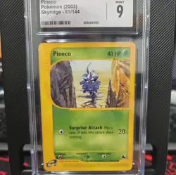 CGC 9 GEM MINT Pineco 85/144 Skyridge Pokemon Card 2003 - Image 1
