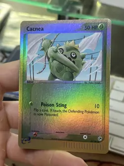 #2 Cacnea 58/100 EX Sandstorm 2003 Reverse Holo E-Reader Vintage Pokemon Card - Image 3