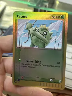#2 Cacnea 58/100 EX Sandstorm 2003 Reverse Holo E-Reader Vintage Pokemon Card - Image 4