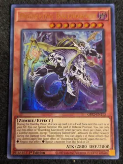 Yugioh Doomking Balerdroch Ultra Rare GFP2-EN113 1st Ed NM - Image 1