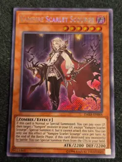 Yugioh Vampire Scarlet Scourge DASA-EN005 Secret Rare NM - Image 1