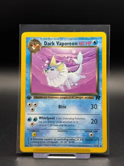 Dark Vaporeon 45/82 Team Rocket 1st Edition NM Pokemon Card TCG WOTC Vintage - Image 1