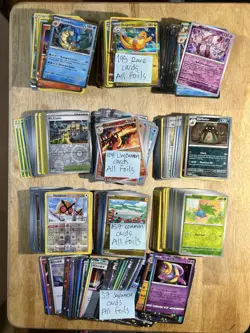 500 Pokemon ALL Holographic Cards Holo/Reverse Rares Commons Uncommons LP/NM - Image 1