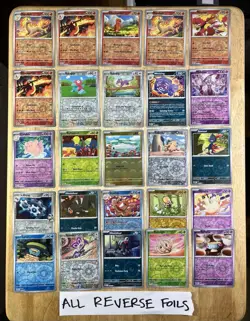 500 Pokemon ALL Holographic Cards Holo/Reverse Rares Commons Uncommons LP/NM - Image 2