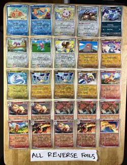 500 Pokemon ALL Holographic Cards Holo/Reverse Rares Commons Uncommons LP/NM - Image 3