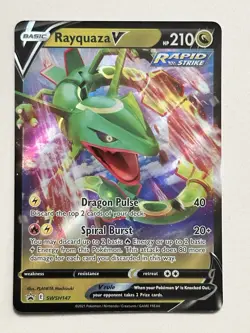 Rayquaza V Holo SWSH: Sword & Shield Promo Cards SWSH147 2019 NM - Image 1