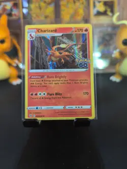Pokemon Go Charizard Holo Rare TCG Card 010/078 Near Mint Condition - Image 1