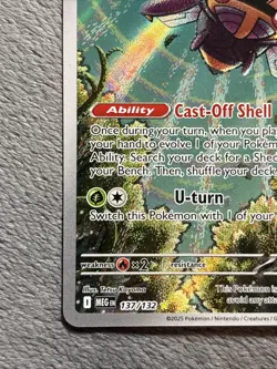 Ninjask 137/132 Pokemon Card Mega Evolution Illustration Rare NM - Image 5
