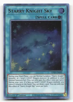 Yugioh Starry Knight Sky GFTP-EN032 Ultra Rare 1st Edition NM - Image 1