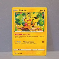 Pokemon Pikachu 052/196 Swsh11: Lost Origin 60 HP Common Regular English Card - Image 1