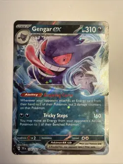Gengar EX 104/162 Pokemon 2024 Temporal Forces Double Rare Card NM - Image 1