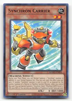 Yugioh Synchron Carrier MAGO-EN094 Rare 1st Edition NM - Image 1