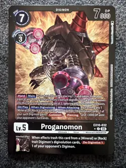 Digimon Card Game Proganomon EX10-032 Limited Foil Common NM - Image 1