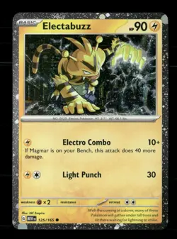 Electabuzz 125/165 Holo Miscellaneous Cards & Products NM/M Pokemon - Image 1