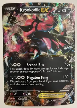 Krookodile EX Jumbo/Oversized Pokemon TCG Promo Card XY25 - Image 1