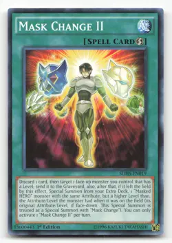 Yugioh Mask Change II SDHS-EN019 Common 1st Edition NM - Image 1