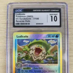 CGC 10 Ludicolo 7/100 Sandstorm Reverse Holo 2003 Nintendo Pokemon Card - Image 2