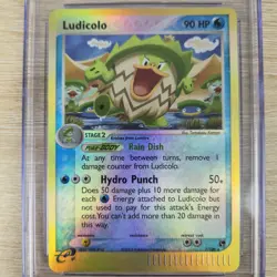 CGC 10 Ludicolo 7/100 Sandstorm Reverse Holo 2003 Nintendo Pokemon Card - Image 3