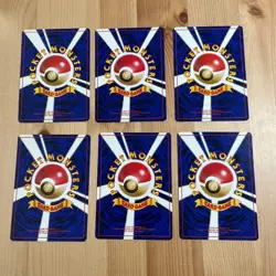 Pokemon Trainer Card No Rarity Vintage Japanese 6 Card Lot Base Set TCG - Image 2