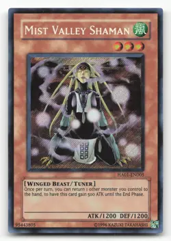 Yugioh Mist Valley Shaman HA01-EN005 Secret Rare Unlimited NM - Image 1