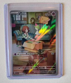 Pokemon TCG Ralts 211/198 SV01 Illustration Rare Full Art Holo - Image 1