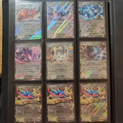 Pokemon TCG 9-Card EX Double Rare Holo Lot Zacian Dialga Genesect Steel Theme - Image 1