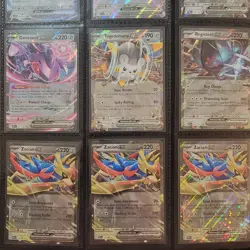 Pokemon TCG 9-Card EX Double Rare Holo Lot Zacian Dialga Genesect Steel Theme - Image 3