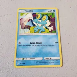 Froakie 51/214 Sun & Moon Unbroken Bonds Common Pokemon Card 2019 - Image 1