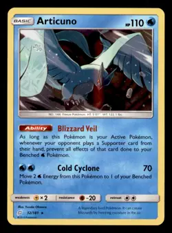 Articuno 32/181 Holo Rare Team Up Pokemon Holo Near Mint - Image 1