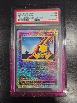Pokemon TCG Abra 67/110 Legendary Collection Reverse Holo Eng 2002 - Image 1