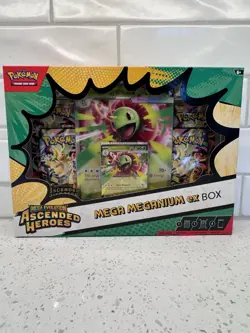 Pokemon TCG • Mega Evolution Ascended Heroes ex Box • Meganium/Emboar/Feraligatr - Image 2