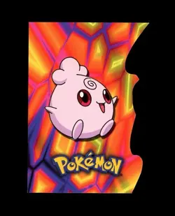 2001 Topps Pokemon JOHTO LEAGUE CUT #174 EMBOSSED IGGLYBUFF! LP - Image 1