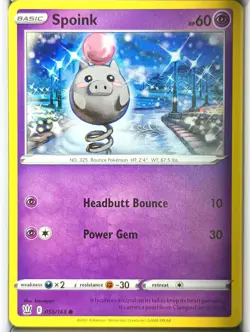 Spoink 055/163 Common Battle Styles Pokemon Near Mint - Image 1